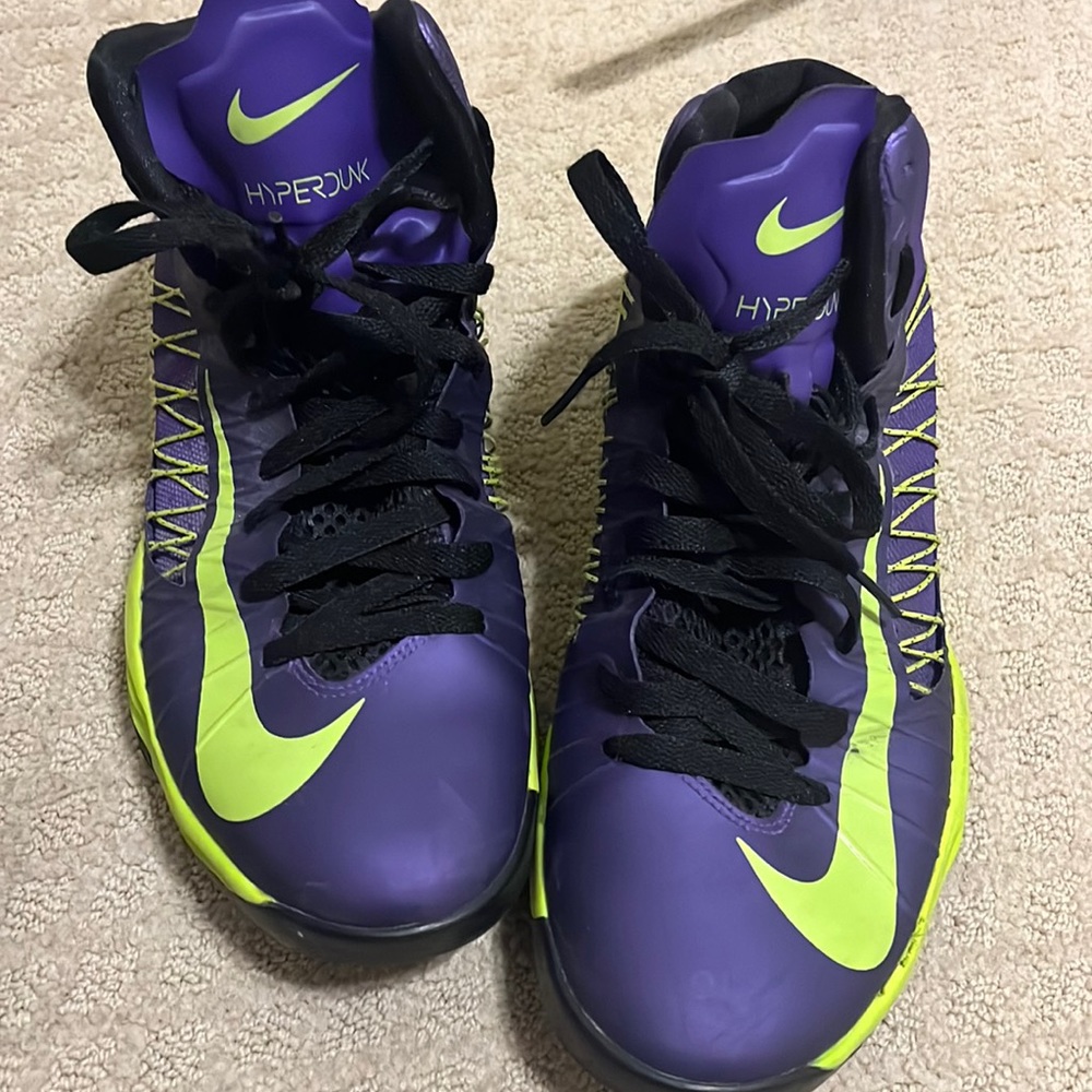 Nike Hyperdunk Court Purple/Atomic Green Shoes